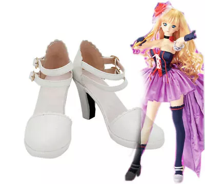 Macross Frontier F Sheryl Nome Cosplay Costumes Costume Shoes Shoes White • $45.57