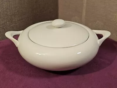 Harmony Bistro White Ceramic Tureen/ Covered Vegetable Dish - Unused • £4.99