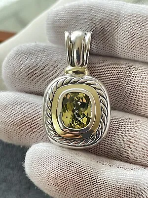 David Yurman XL Albion Enhancer With Lemon Citrine 1.5  • $485