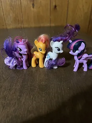 My Little Pony Mlp G4 Bait Ish Lot Of 4  Twilight Sparkle Rarity Apple Jack • $4.99