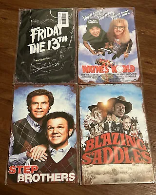 8 X12  Movie Poster Wall Decor Tin Sign - Waynes World Blazing Saddles Jason • $11.99