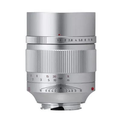 ZhongYi Mitakon SPEEDMASTER 90mm F1.5 For Leica M Mount Camera =Silver= • $399