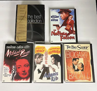 Adam’s Rib The Maltese Falcon The Big Sleep Mildred Pierce 4 DVD Humphrey Bogart • $11.99