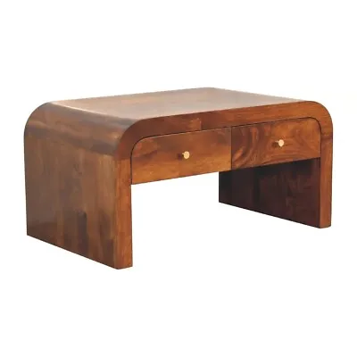 Minimal Coffe Table Scandi Nordic 4 Drawers With Storage Wood Modern Vintage • £395