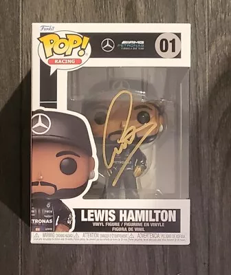 Genuine Hand Signed Mercedes F1 Funko Pop - Lewis Hamilton • £76