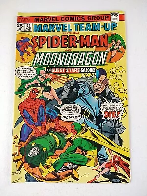 Marvel Team-Up #44 Spider-Man Moondragon (1976 Comics) VF Glossy • $9.99