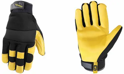 Wells Lamont Men's HydraHyde Leather Work Gloves Knuckle Strap M - 3XL Sizes • $14.50