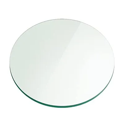 $101.09 • Buy 28 Inch Round 1/4 Inch Thick Flat Polish Tempered Glass Table Top, Clear