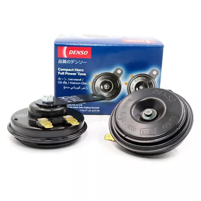 CAR JDM HORN DENSO HORNS 12V 2 PIECES ( RIGHT AND LEFT ) UNIVERSAL (Tone 111 Db) • $95.37