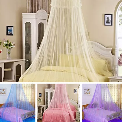 Mosquito Net Canopy Protect From Insect Fly Double King Size Bed  • $12.29