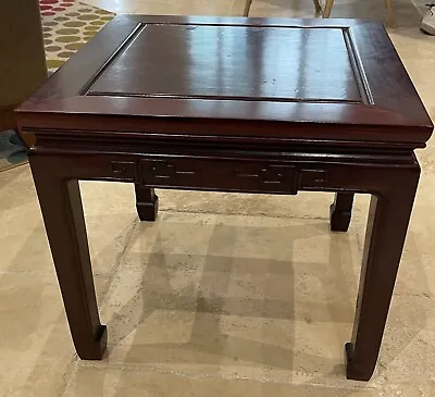 Vintage 18-inch Mid-Century Rosewood Table (Made In Hong Kong At Rosewood House) • $219