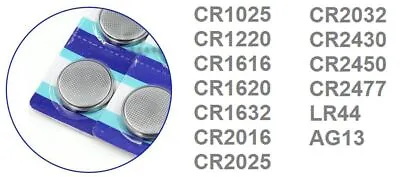 Coin Button Cell Battery 3V CR1025 CR1220 CR1616 CR1620 CR 1632 CR2016 CR2032 AU • $1.40