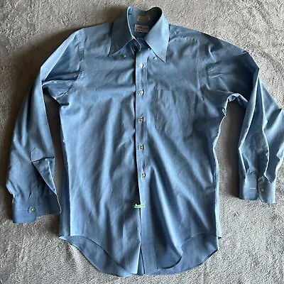 $24.88 • Buy Vintage The New Purist Chambray Type Texas Long Sleeve Button Up Shirt