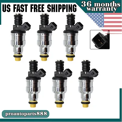 For Ford 2.3 2.9 3.0 3.8 4.9 5.0 F47E-A2E Set (6) Flow Matched Fuel Injectors • $43.06