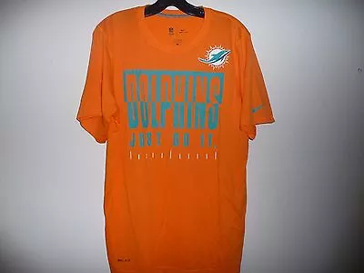 Nwt Nike Nfl Miami Dolphins (just Do It) Dri-fit T-shirt Size Smmedlge 679565 • $27.99