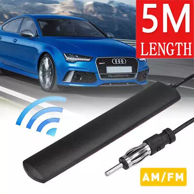 5M Car Radio Antenna AM FM Stereo Internal Mount Windscreen Amplified Aerial • £4.29