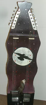 Electric Slide LAP STEEL GUITAR Twin Neck Double 6 String Guitar Raven & Wolf • $544.99