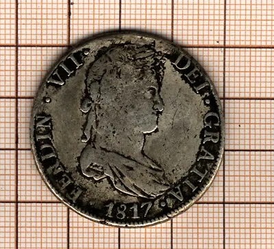 Bolivia 8 Reales Ferdinand VII 1817 Potosi P J • £76.24
