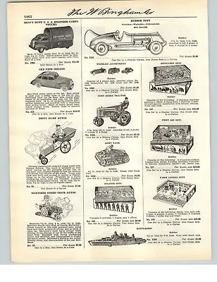 1941 PAPER AD Mortimer Snerd Trick Auto Toy Dippy Dump Car John Deere Tractor • $12.99