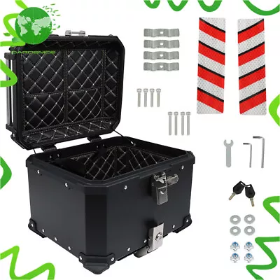 45L Black Motorcycle Top Case Tail Box Waterproof Luggage Scooter Trunk Storage • $112.83