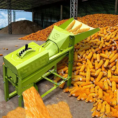 600kg/hour Electric Corn Thresher Machine Maize Corn Peel Machine Peeling 220V • £1299.99