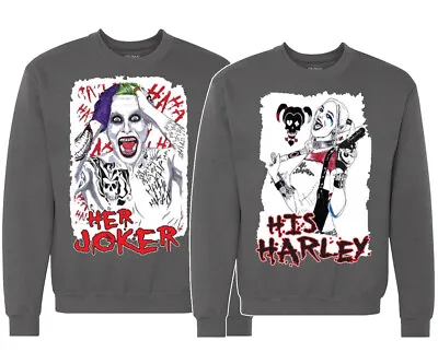 🔥 Her Joker His Harley Couple Matching Sweatshirts Cute Quinn His Hers Squad • $19.95