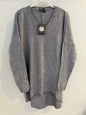 NWT Sundance Catalog Soft Gray V Neck Long Sleeve “Lydelle Sweater” Size XS $98 • $26.99