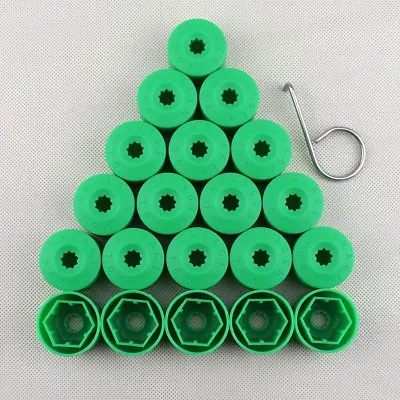 For VW Volkswagen Wheel Lug Nut Bolt Cover Caps Set Of 20 OEM 1K06011739B9 Green • $10