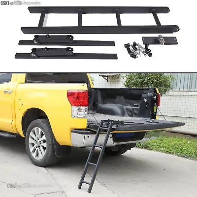 Aluminum Alloy Tail Gate Ladder Trunk Bed Climbing Rack Fits Tundra 2007-2021 • $129.99