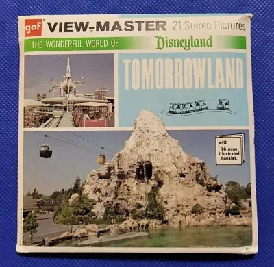 Gaf A179 Disneyland Tomorrowland Anaheim  E  Set CA View-master 3 Reels Packet • $36