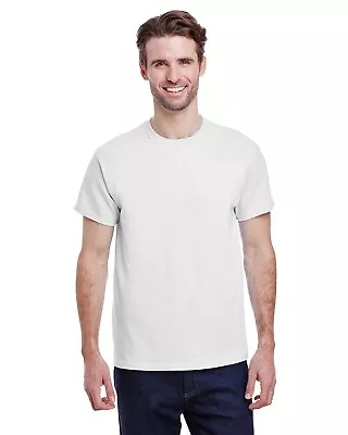 Gildan Mens G500 Solid Heavy Cotton Plain Short Sleeve Blank Casual T-Shirt • $7.02