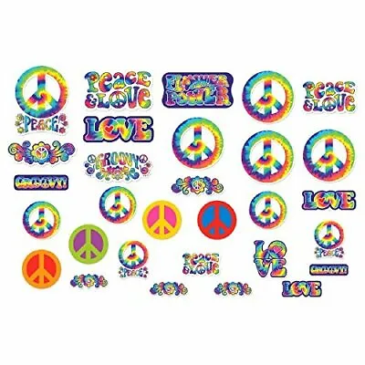£10.10 • Buy Groovy 60's Theme Party Psychedelic Cutout Decorations - 30 Pieces