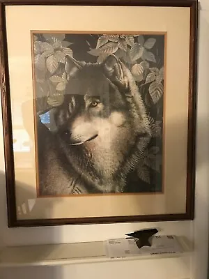 Vintage Lone Wolf Print By Rathburn 1990 • $121