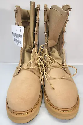 Mondo PT 8430 Military Steel Toe Boot Vibram Desert Tan Sizes 7R 7 Regular • $49.90