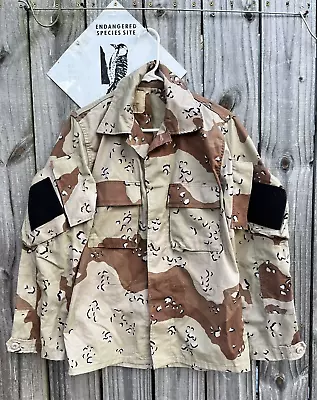 Modified Desert Camo BDU Shirt Small Reg W/VELCRO RAID MOD New Chocolate Chip • $59.85