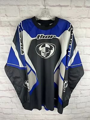 Vintage Y2K Thor MX Racing Motorcross Jersey With Padded Elbows Size Men's Large • $24.99
