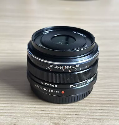 Olympus V311050BE000 M.Zuiko Digital 17mm F/1.8 Wide Angle Lens - Black • $60