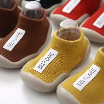 Baby Newborn Girl Pre-Walker Shoes Walking Shoes Anti-slip Slippers Socks • £6.12