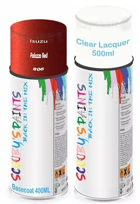 For Isuzu Aerosol Spray Paint Palazzo Red 806 Car Scratch Fix Repair Lacquer • £21.99
