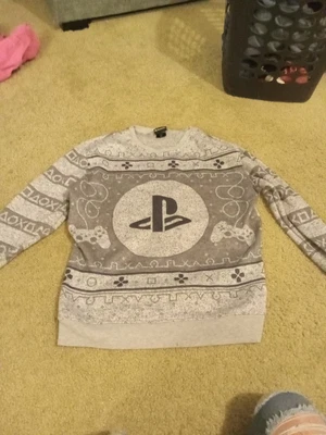 $8.99 • Buy Mens Size Md Official Playstation Gamer Pullover Ugly Christmas Sweater