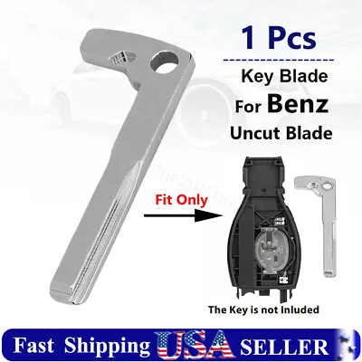 Replacement Smart Remote Car Fob Uncut Key Blade Insert For Mercedes Benz • $7.69