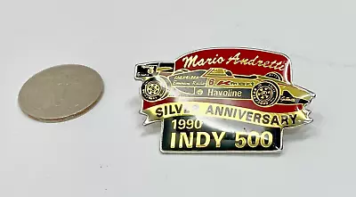 1990 Mario Andretti Indy 500 Silver Anniversary Pin • $9.99