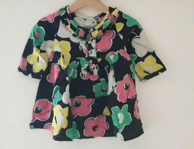 £2.99 • Buy Girls Next Dress 1.5-2y 18-24m New  Floral Retro 