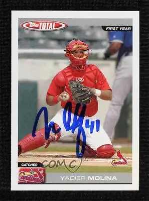 2004 Topps Total Yadier Molina #786 JSA Certified Auto Rookie RC • $197