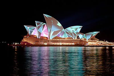  PRINT POSTER Sydney Bridge Photo Harbour Photo  Australia Fits A0 Glass Frame • $68.50