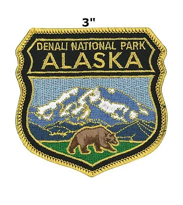 National Park Badge Patch Alaska Travel State Park Embroidered Iron / Sew-on • $6.97