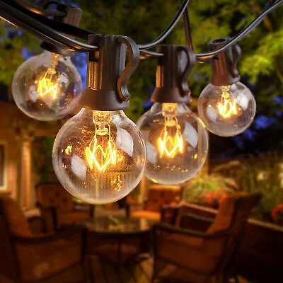 G40 Festoon Globe String Lights Plug In Ball Bulbs Outdoor Garden Wedding Decor • £14.03