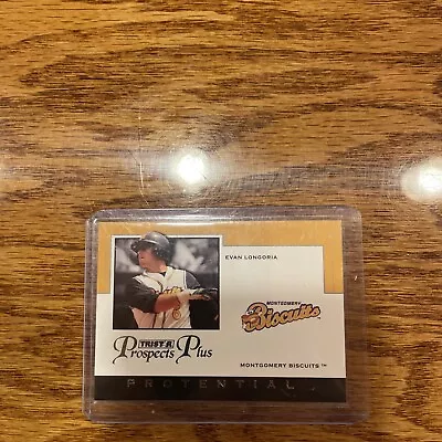 2007 Tristar Prospects Plus Evan Longoria Montgomery Biscuits Protential • $1