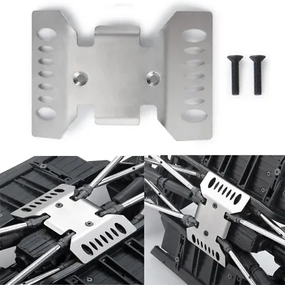 CNC Metal Chassis Skid Plate Silver For SCX10 III AXI03007 1/10 RC Rock Crawler • $15.50