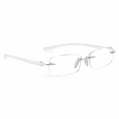 Rimless Clear Reading Glasses For Men & WomenFrame FreeMagnifying +1.0 To +3.5 • £14.99